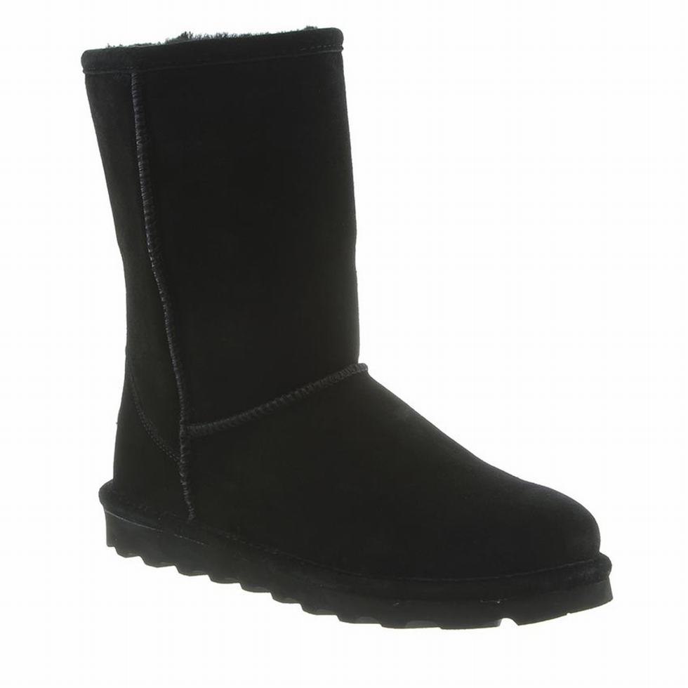 Bearpaw Elle Short Women Boots Black | GOI1367SO