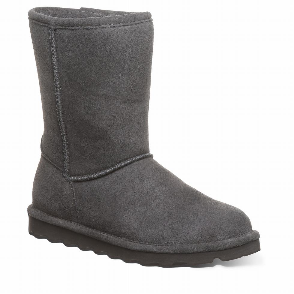 Bearpaw Elle Short Women Boots Grey | UPG5648BB