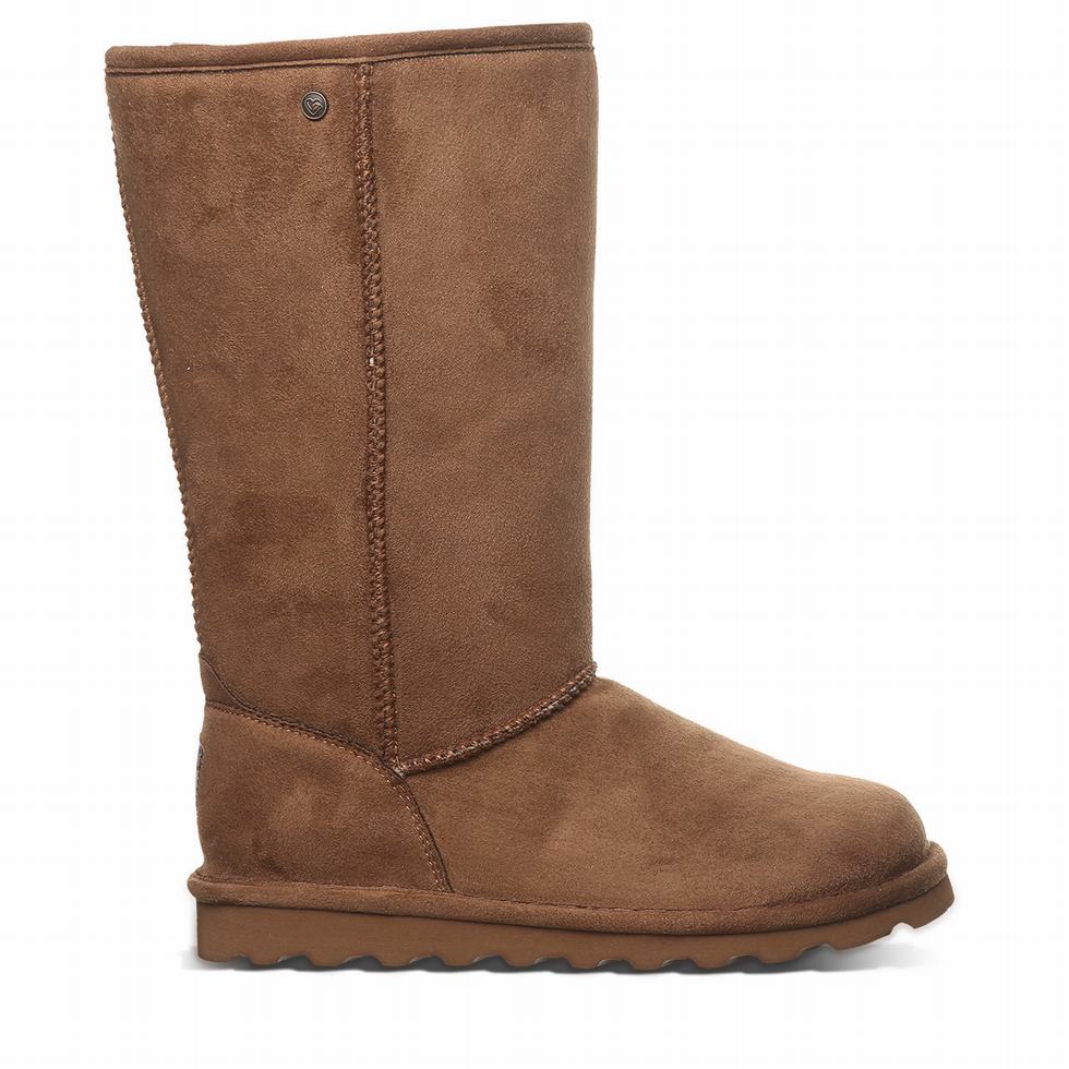 Bearpaw Elle Tall Vegan Women Boots Brown | OFG4863UW