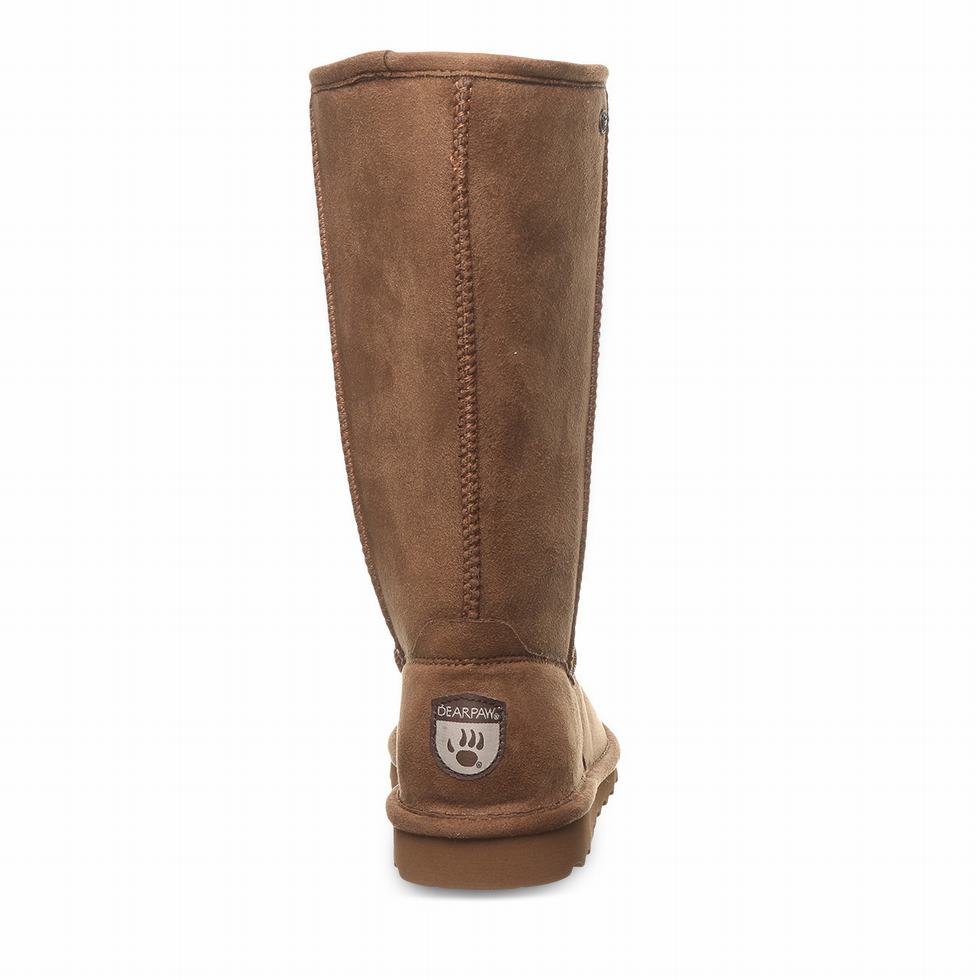 Bearpaw Elle Tall Vegan Women Boots Brown | OFG4863UW