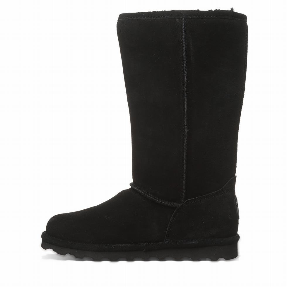 Bearpaw Elle Tall Wide Women Boots Black | WNP3574MX