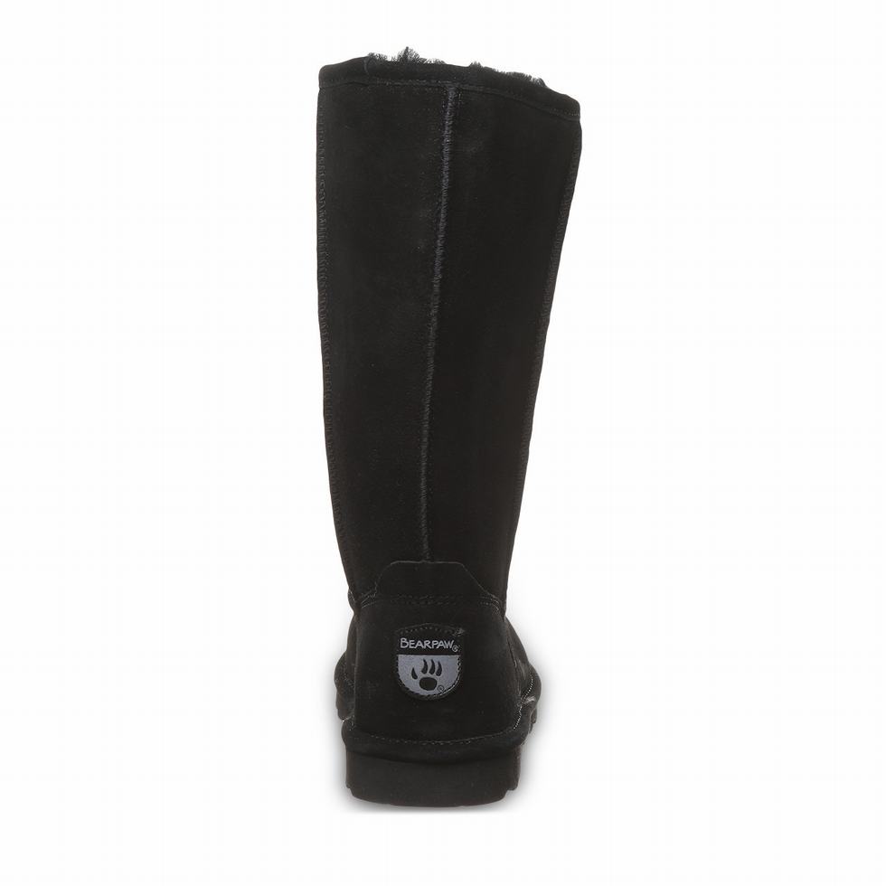 Bearpaw Elle Tall Wide Women Boots Black | WNP3574MX