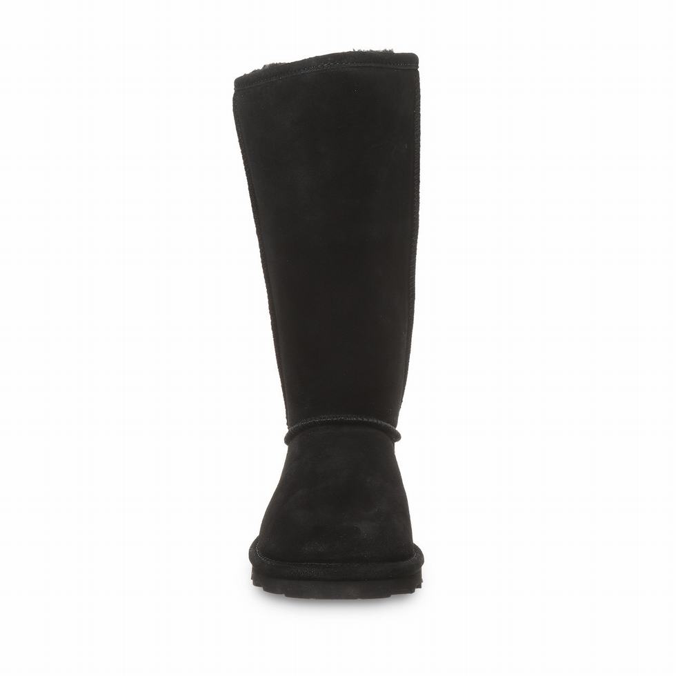 Bearpaw Elle Tall Wide Women Boots Black | WNP3574MX