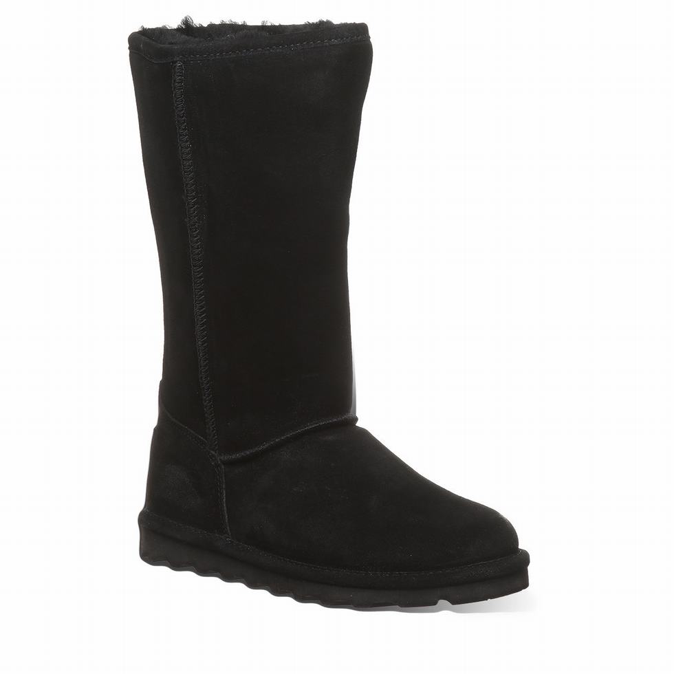 Bearpaw Elle Tall Wide Women Boots Black | WNP3574MX