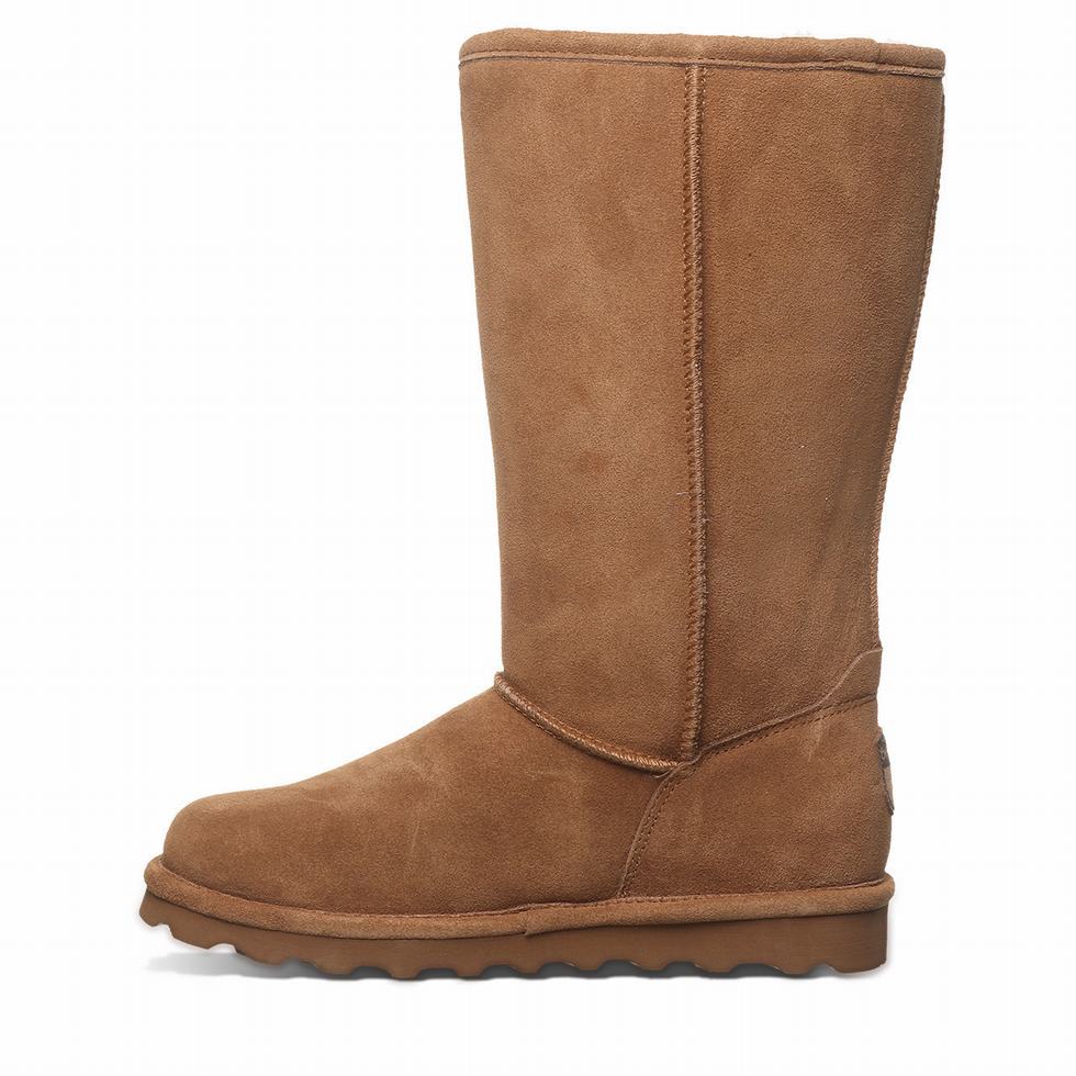 Bearpaw Elle Tall Wide Women Boots Brown | FAW1460SW