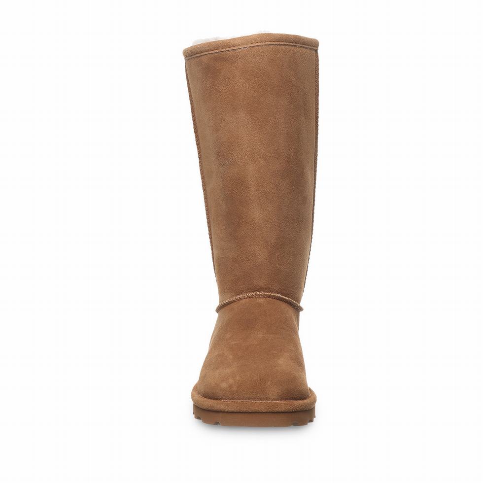 Bearpaw Elle Tall Wide Women Boots Brown | FAW1460SW