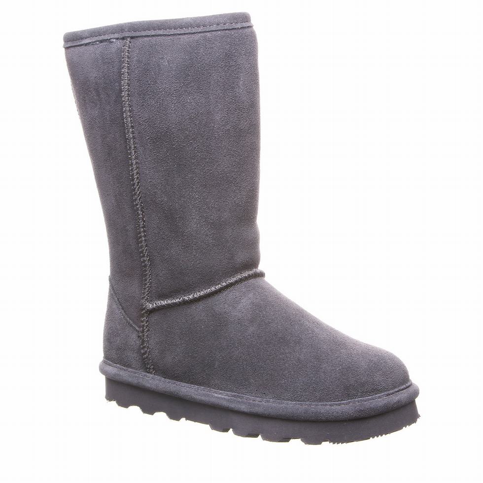 Bearpaw Elle Tall Youth Kids\' Boots Black | PQL4441NG