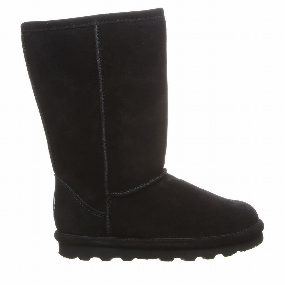 Bearpaw Elle Tall Youth Kids' Boots Black | EFC480DL