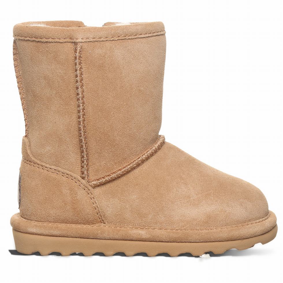 Bearpaw Elle Toddler Zipper Kids' Boots Brown | ZZU1266HX