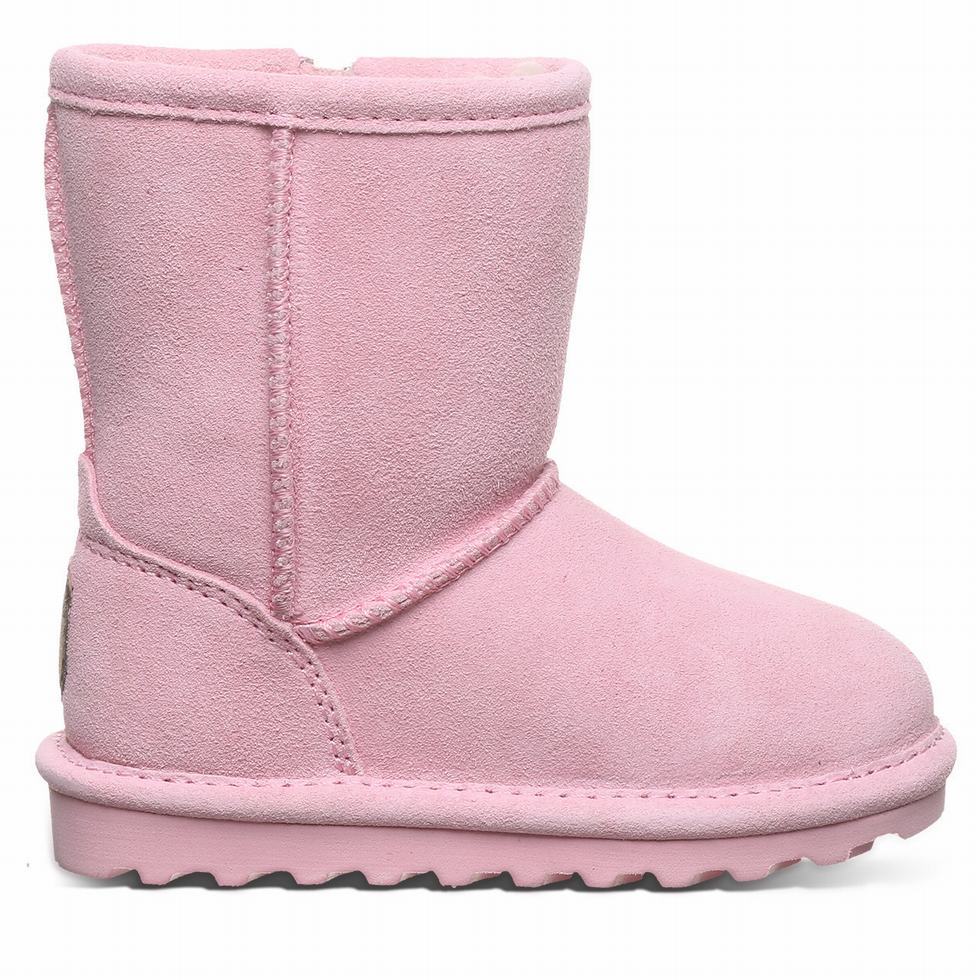 Bearpaw Elle Toddler Zipper Kids' Boots Pink | ZWH7220LT