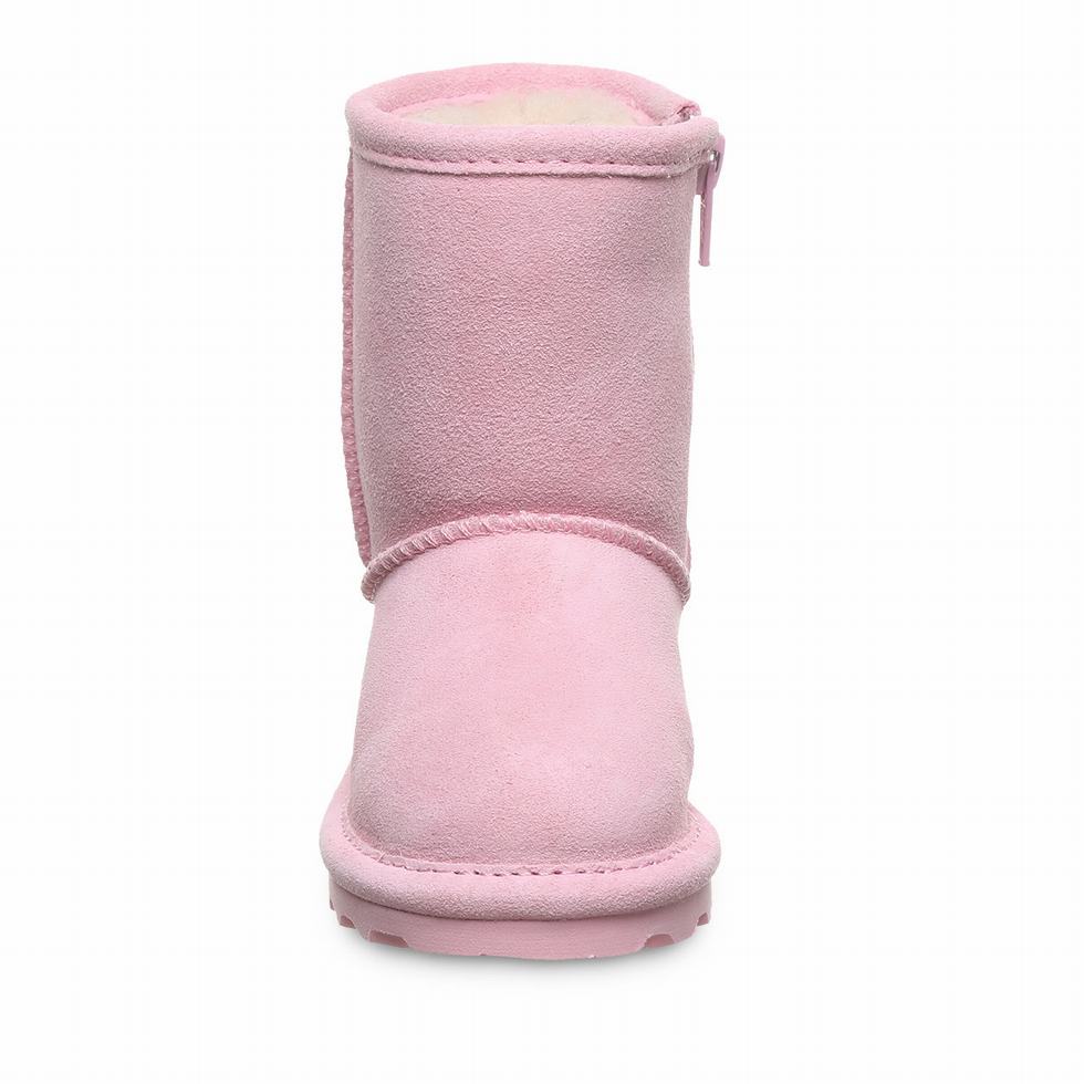 Bearpaw Elle Toddler Zipper Kids' Boots Pink | ZWH7220LT