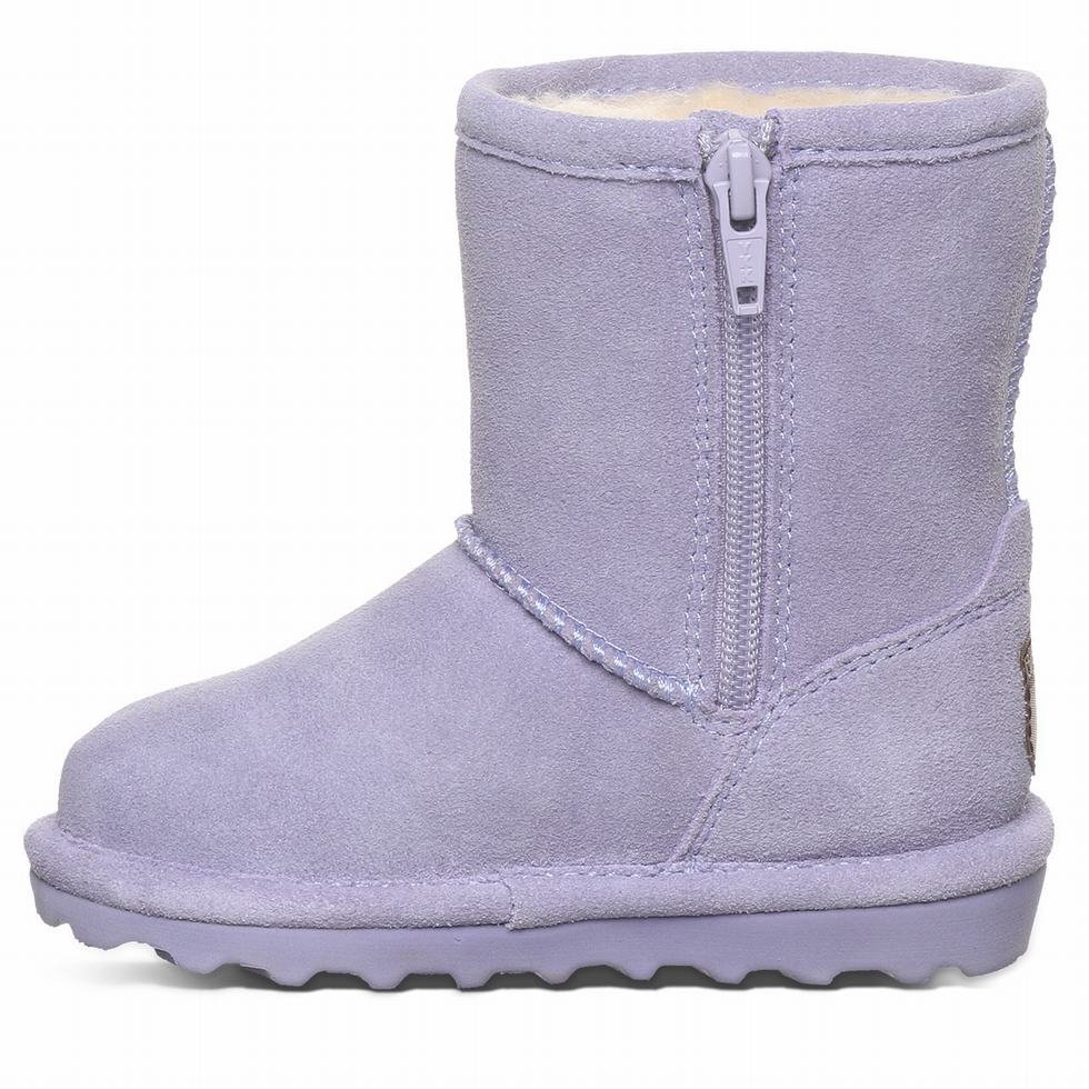 Bearpaw Elle Toddler Zipper Kids' Boots Purple | UKF9012EK