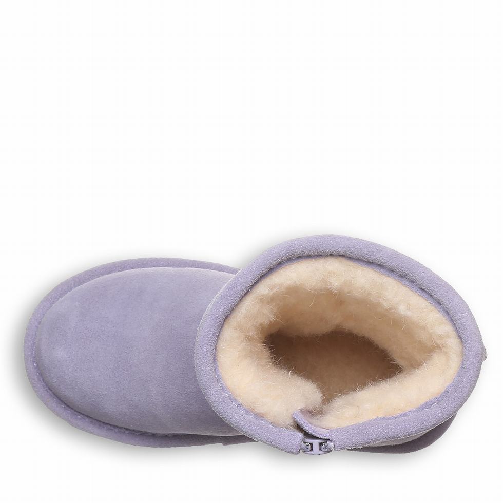 Bearpaw Elle Toddler Zipper Kids' Boots Purple | UKF9012EK