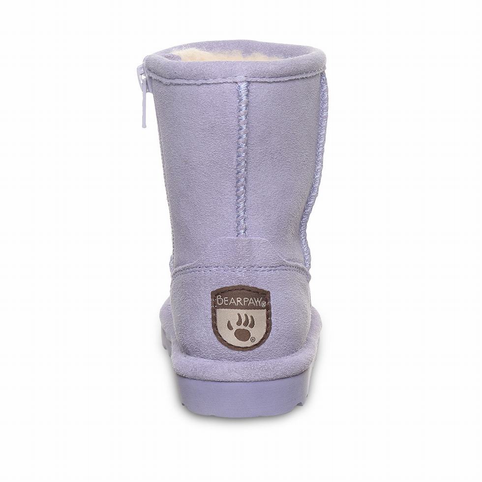 Bearpaw Elle Toddler Zipper Kids' Boots Purple | UKF9012EK