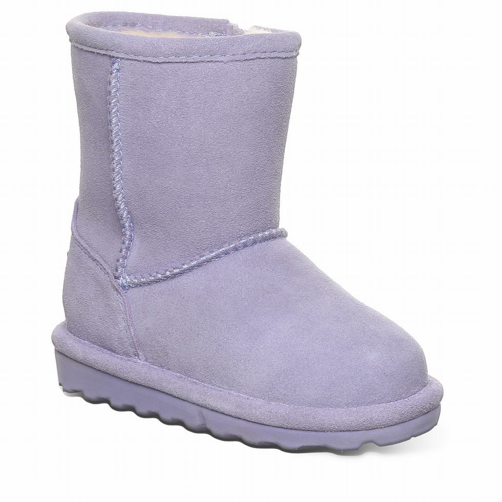 Bearpaw Elle Toddler Zipper Kids\' Boots Purple | UKF9012EK