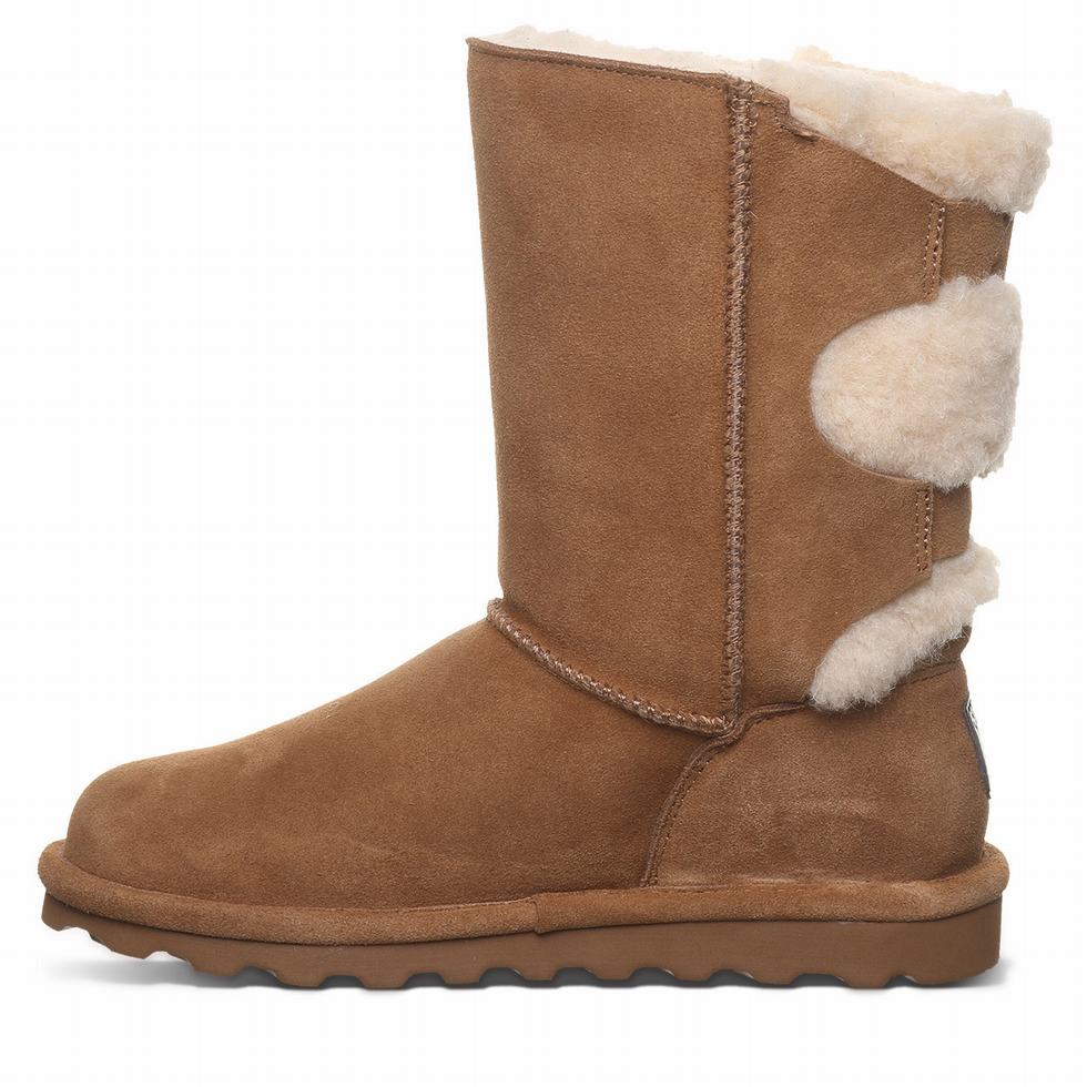 Bearpaw Eloise Wide Women Boots Brown | VJY2581YE