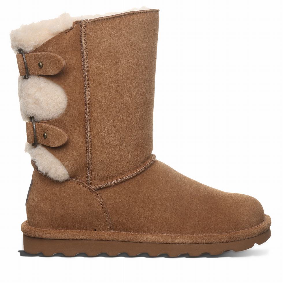 Bearpaw Eloise Wide Women Boots Brown | VJY2581YE