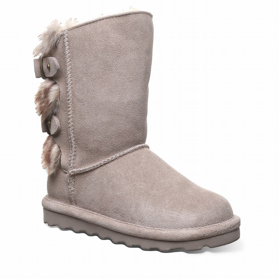 Bearpaw Eloise Youth Kids\' Boots Grey | TBL4796HC