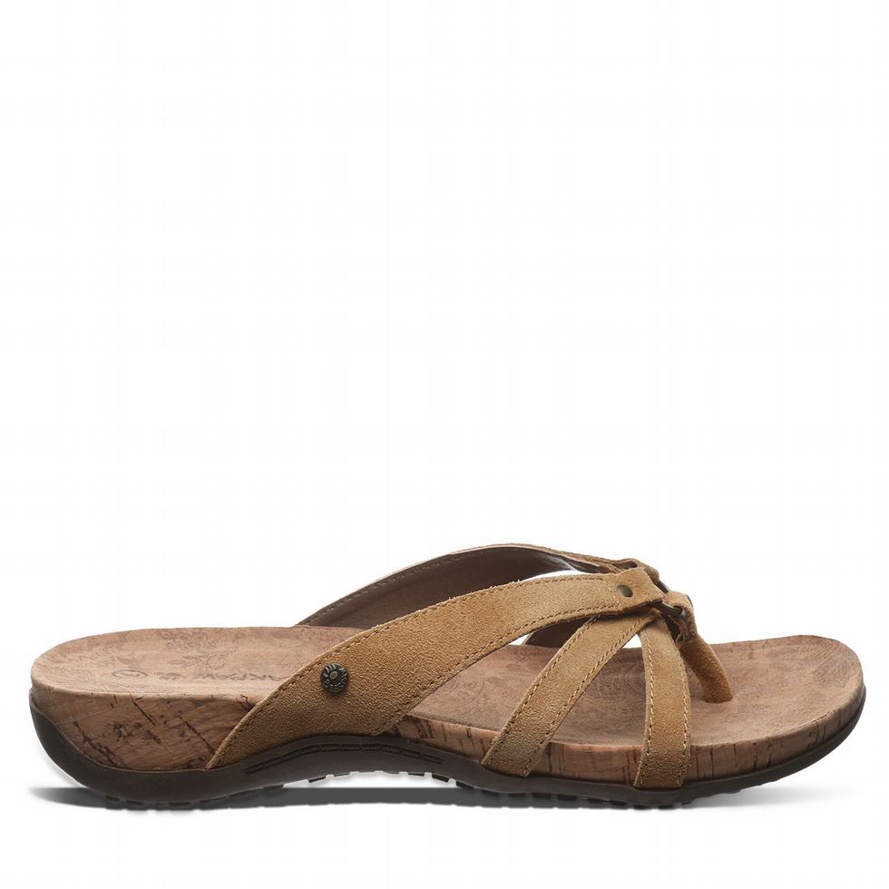 Bearpaw Fawn Women Sandals Brown | FWJ1150NL