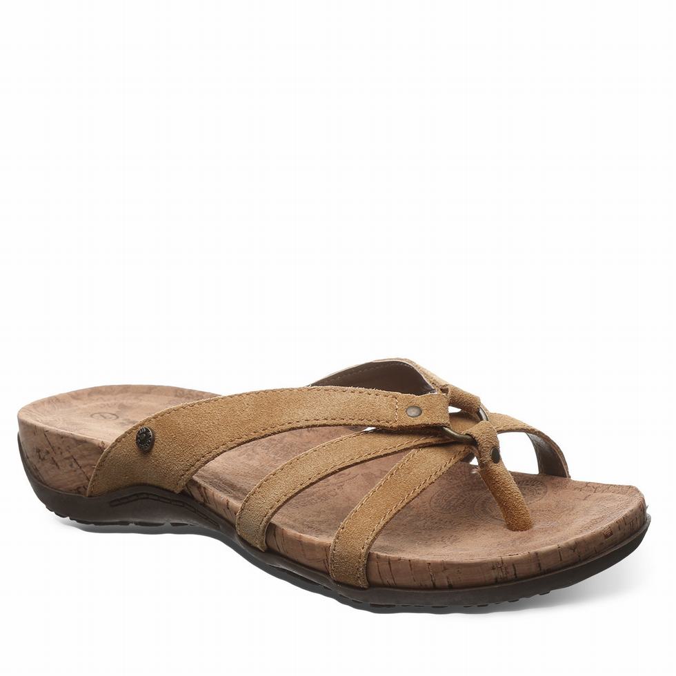 Bearpaw Fawn Women Sandals Brown | FWJ1150NL