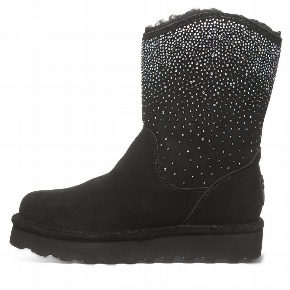 Bearpaw Glam Platform Lo Women Boots Black | IYA9753VZ