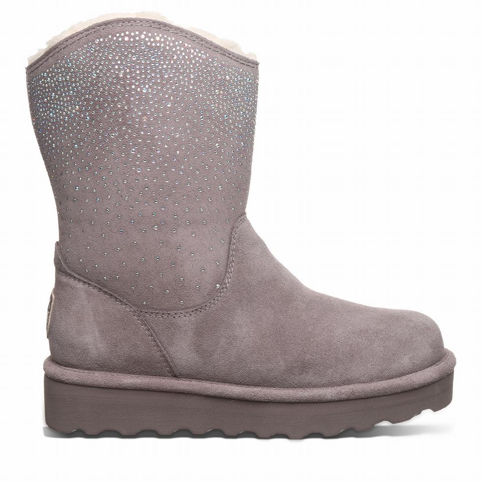 Bearpaw Glam Platform Lo Women Boots Grey | XRM1740VU