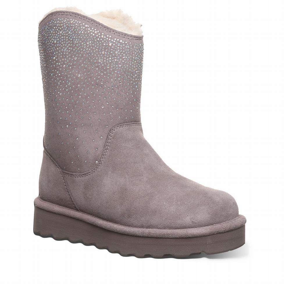 Bearpaw Glam Platform Lo Women Boots Grey | XRM1740VU