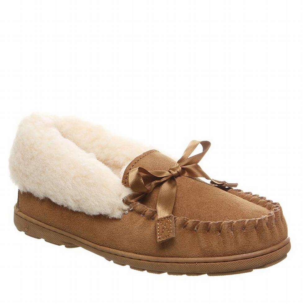 Bearpaw Indio Women Slippers Brown | TIT2249YD