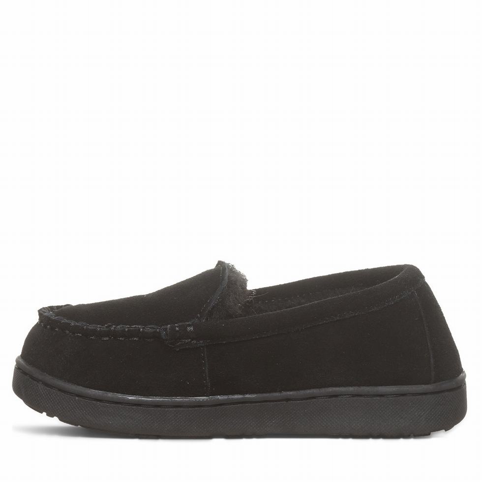 Bearpaw Jamie Youth Kids' Slippers Black | RGY295DI