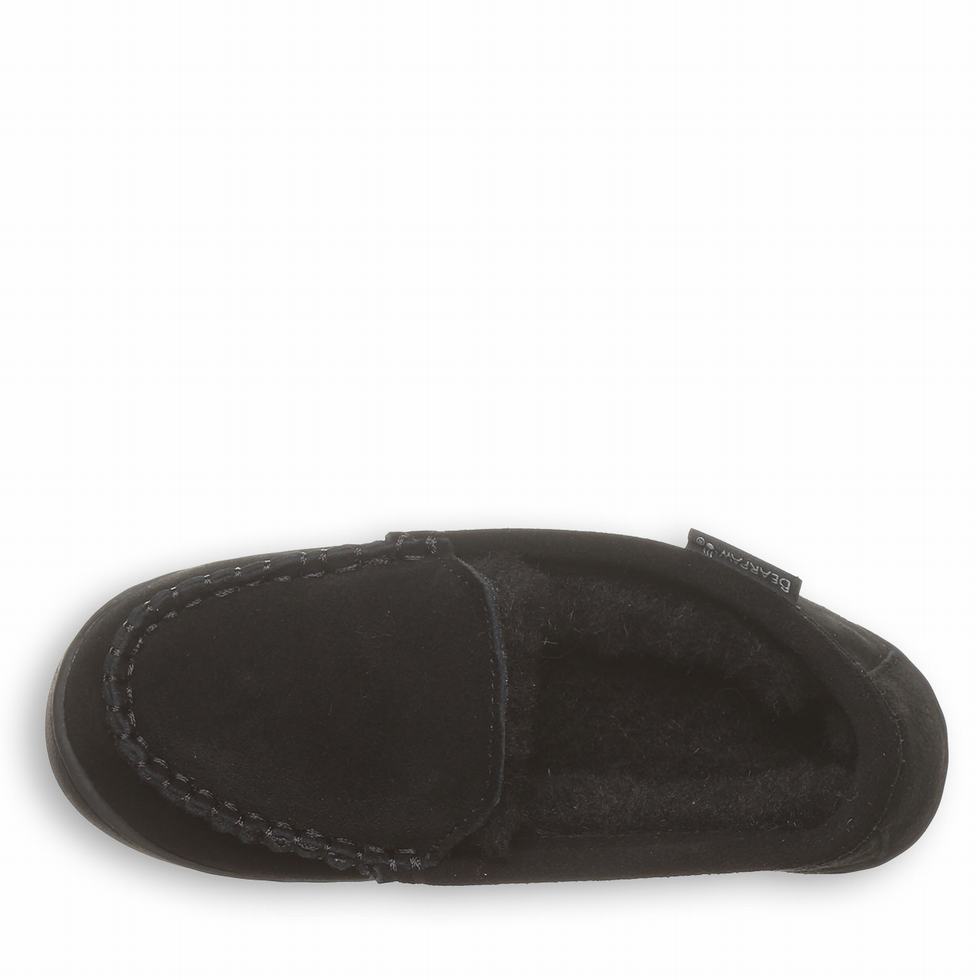 Bearpaw Jamie Youth Kids' Slippers Black | RGY295DI