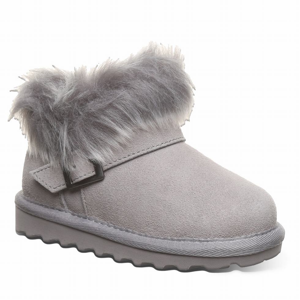 Bearpaw Jasmine Toddler Kids\' Boots Grey | ZHK3034BR