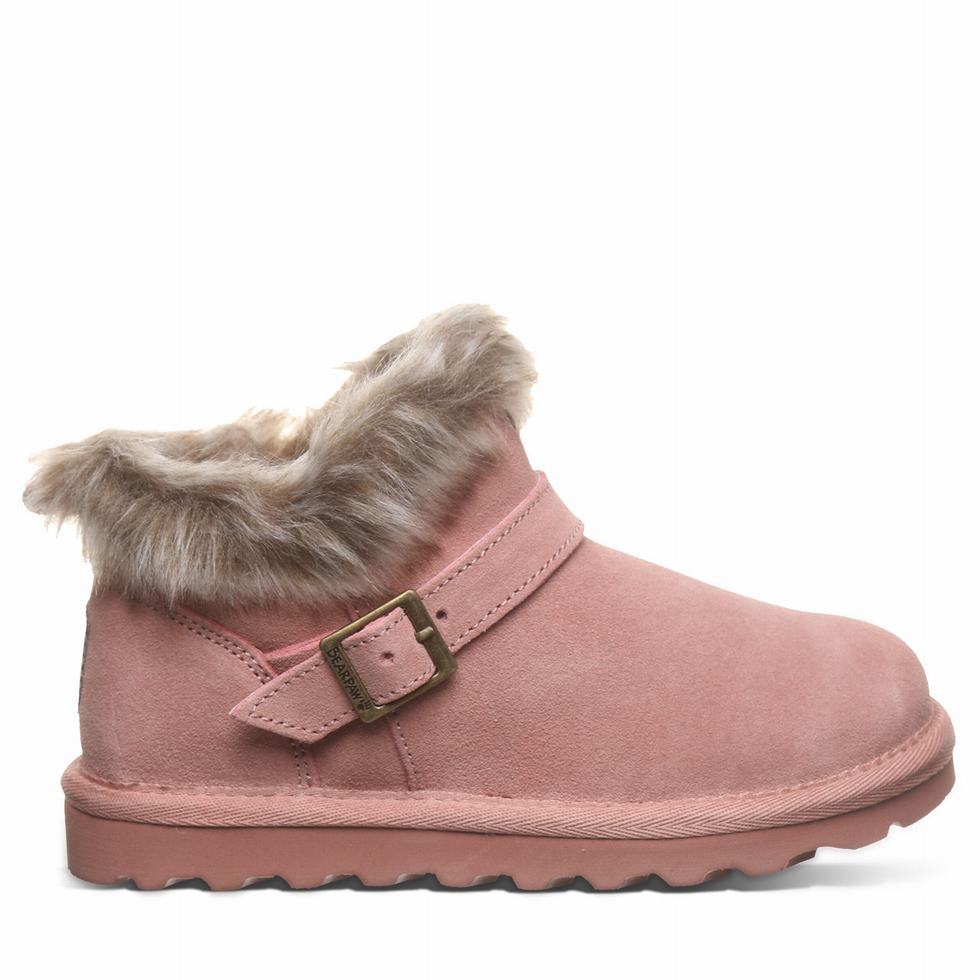 Bearpaw Jasmine Youth Kids' Boots Pink | HFR5755NQ