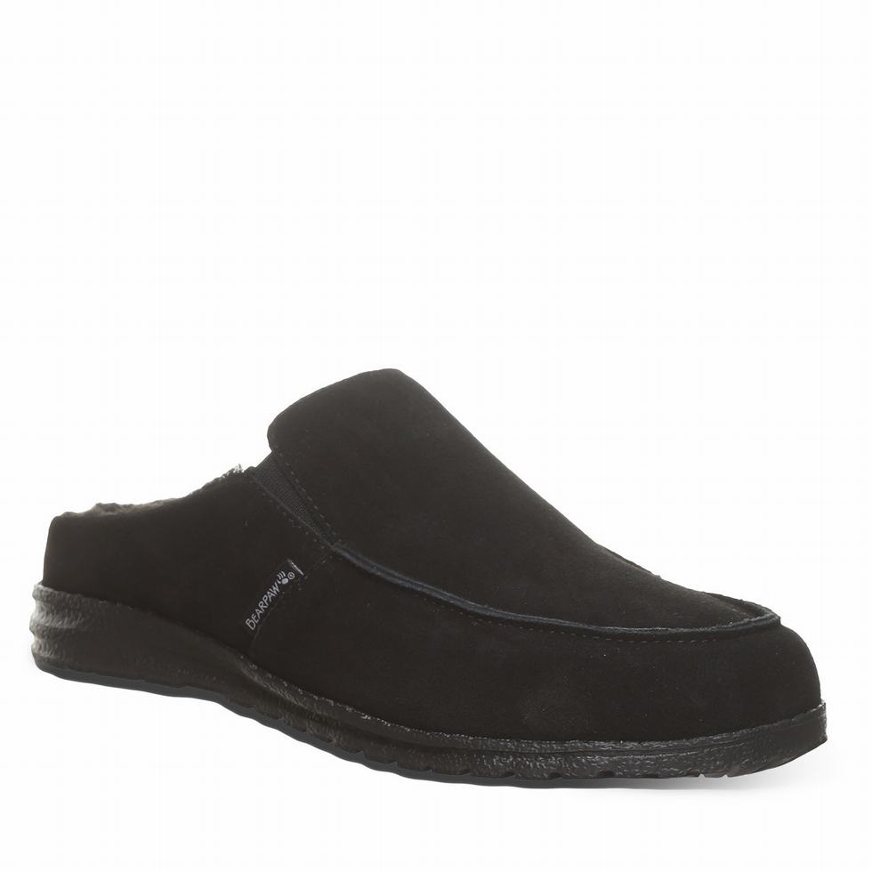 Bearpaw Joel Men Slippers Black | TUI6915CG