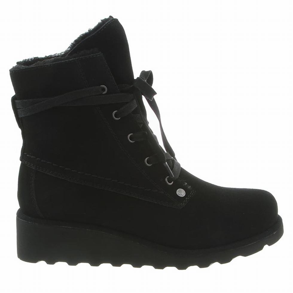 Bearpaw Krista Wide Women Boots Black | MIU1427BM