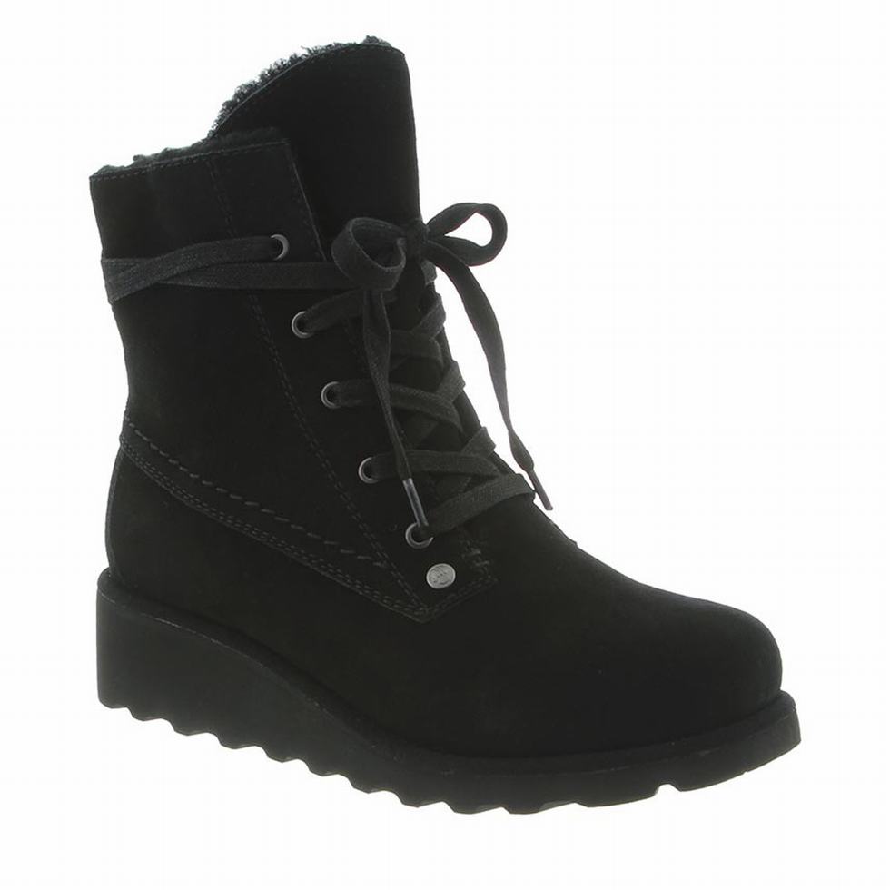 Bearpaw Krista Wide Women Boots Black | MIU1427BM