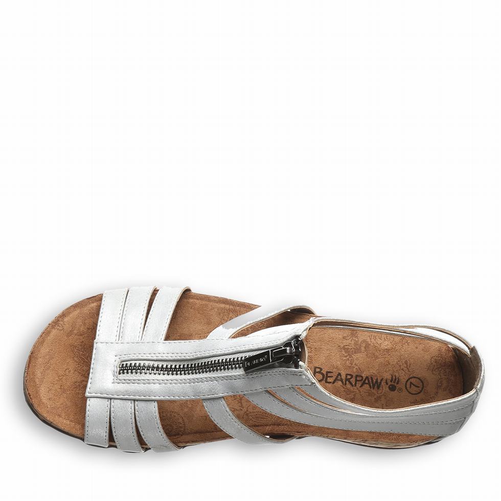 Bearpaw Layla II Wide Women Sandals White | QEX4815TB