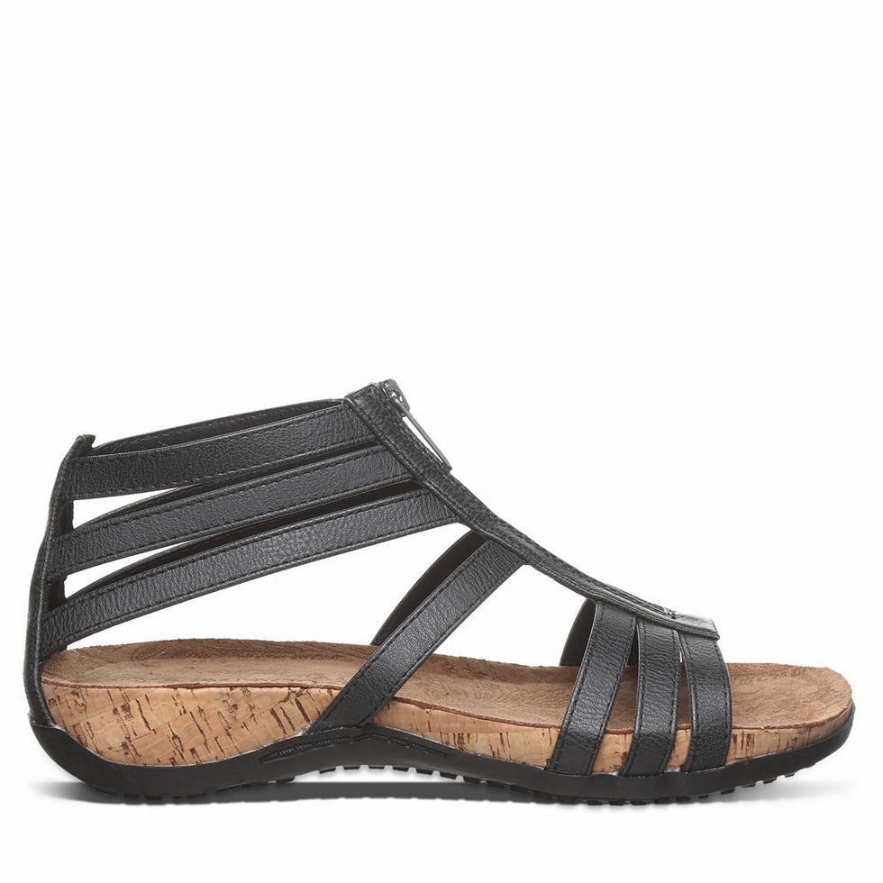 Bearpaw Layla II Women Sandals Black | XCR673ZL