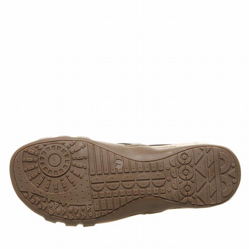 Bearpaw Layla Wide Women Sandals Black | RIK4016DB