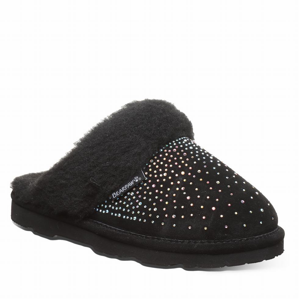 Bearpaw Loki Exotic Women Slippers Black | FDF551DH