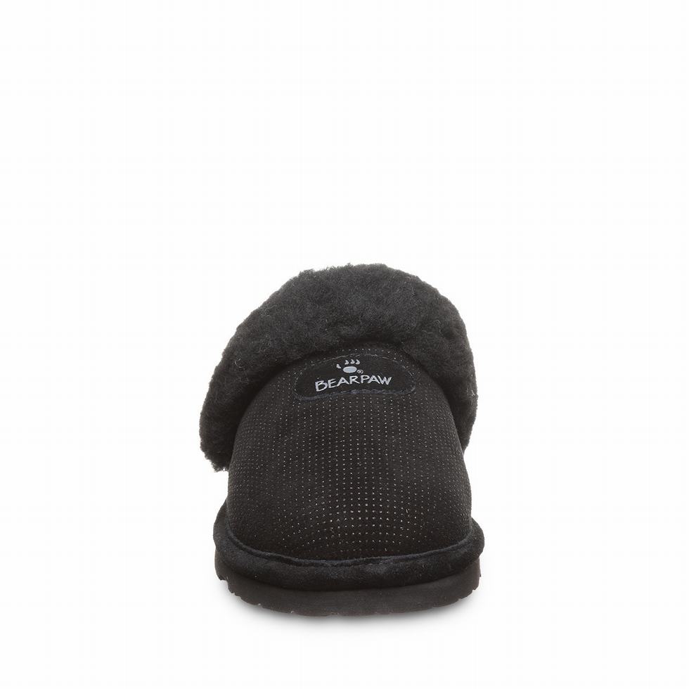 Bearpaw Loki Exotic Women Slippers Black | XDP2016PX