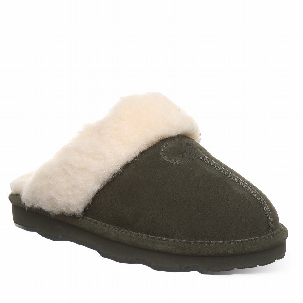 Bearpaw Loki II Women Slippers Green | LIB8492MZ