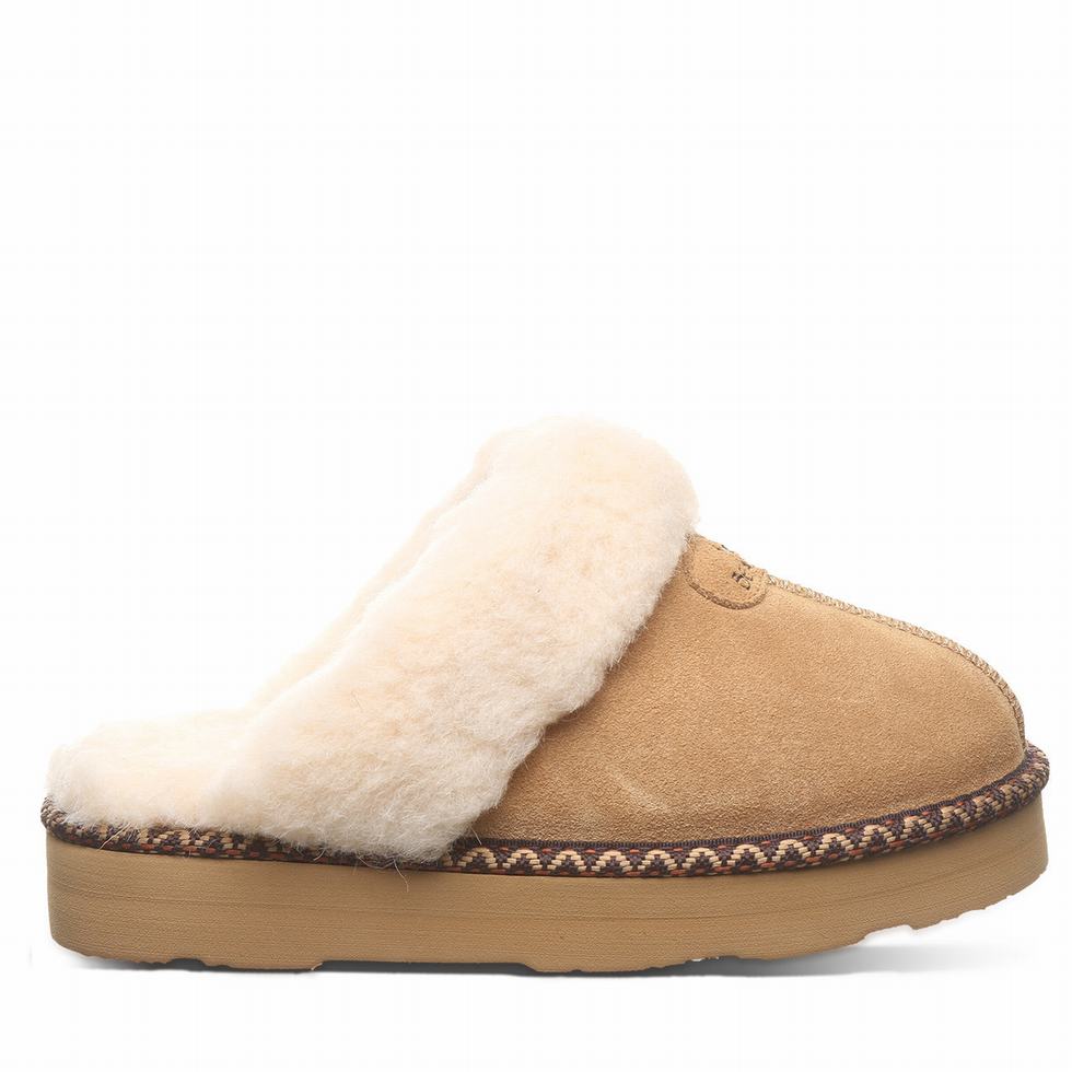 Bearpaw Loki Platform Lo Deco Women Slippers Brown | FUJ1094OK