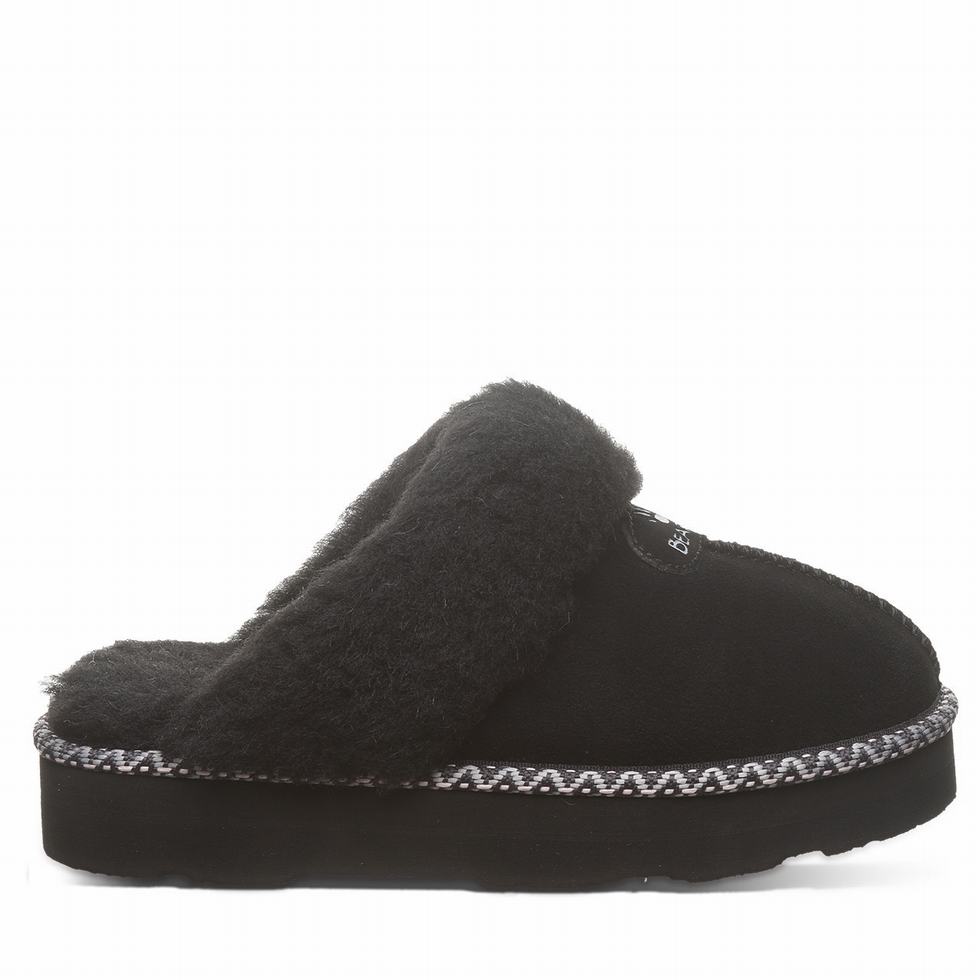 Bearpaw Loki Platform Lo Deco Women Slippers Black | JVO3921NT