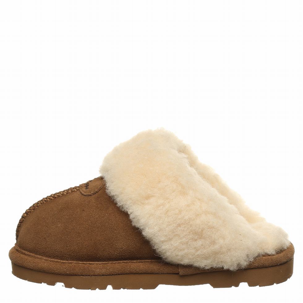 Bearpaw Loki Youth Kids' Slippers Brown | IQB2198FL