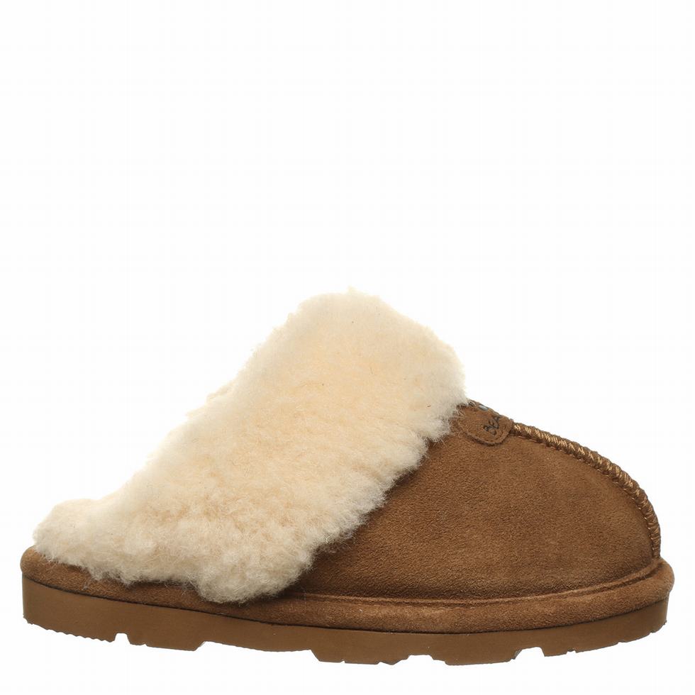 Bearpaw Loki Youth Kids' Slippers Brown | IQB2198FL