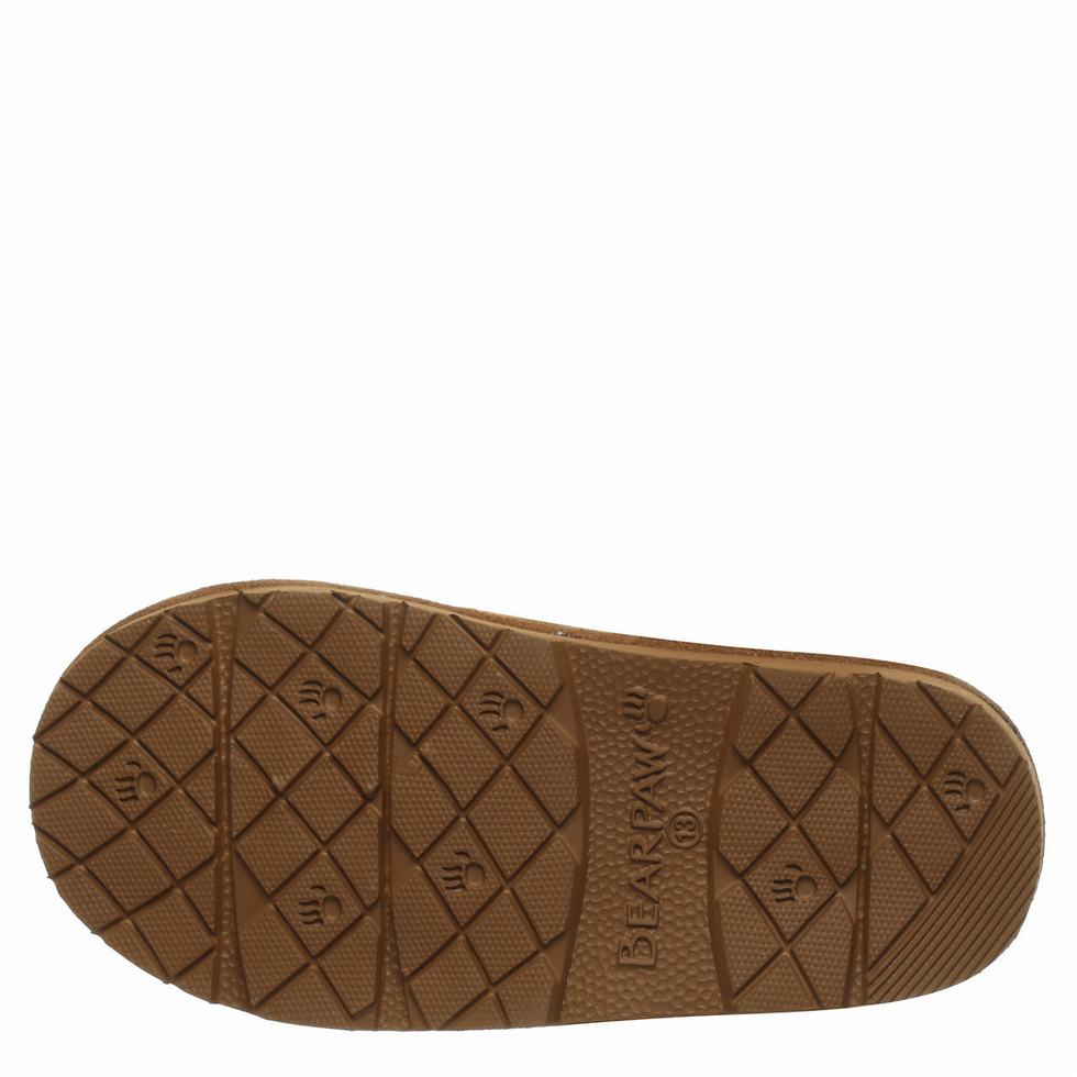 Bearpaw Loki Youth Kids' Slippers Brown | IQB2198FL