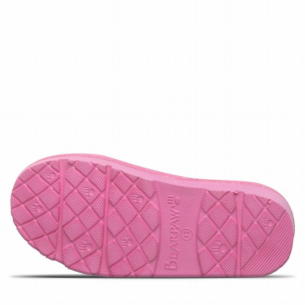 Bearpaw Loki Youth Kids' Slippers Pink | LEM7013WV