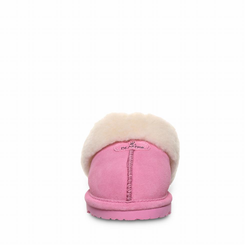 Bearpaw Loki Youth Kids' Slippers Pink | LEM7013WV