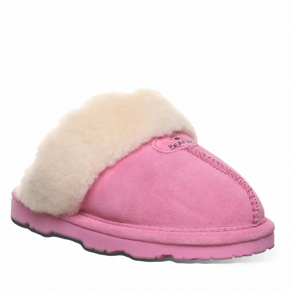 Bearpaw Loki Youth Kids\' Slippers Pink | LEM7013WV