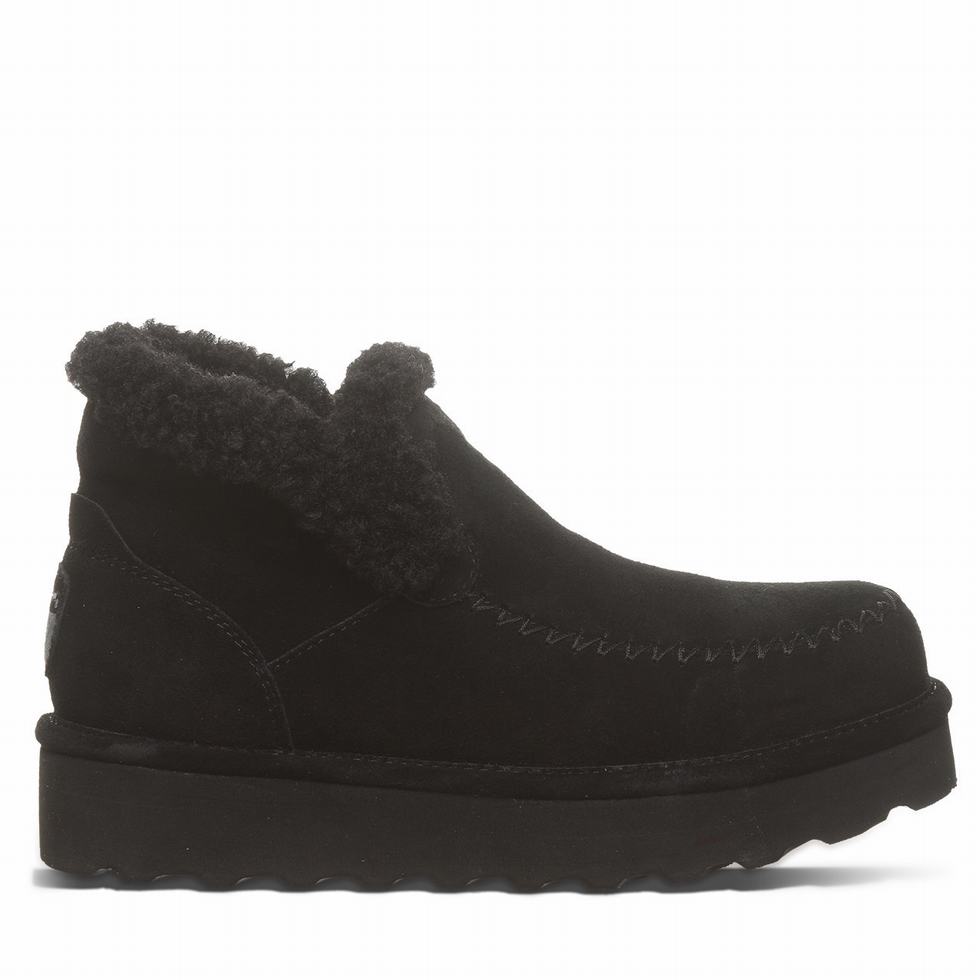 Bearpaw Maeve Platform Lo Women Boots Black | DUU6665PB